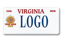 Placas con el logotipo de Virginia Business